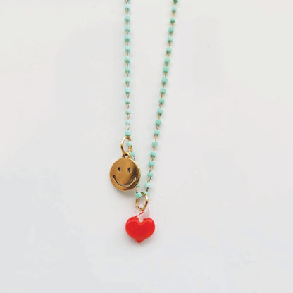 Necklace happy heart