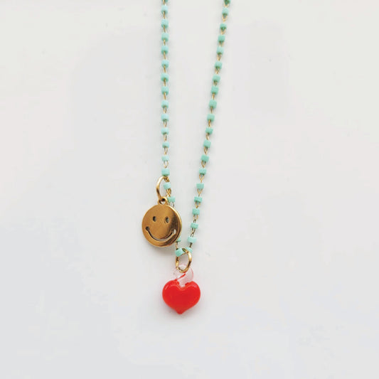 Necklace happy heart